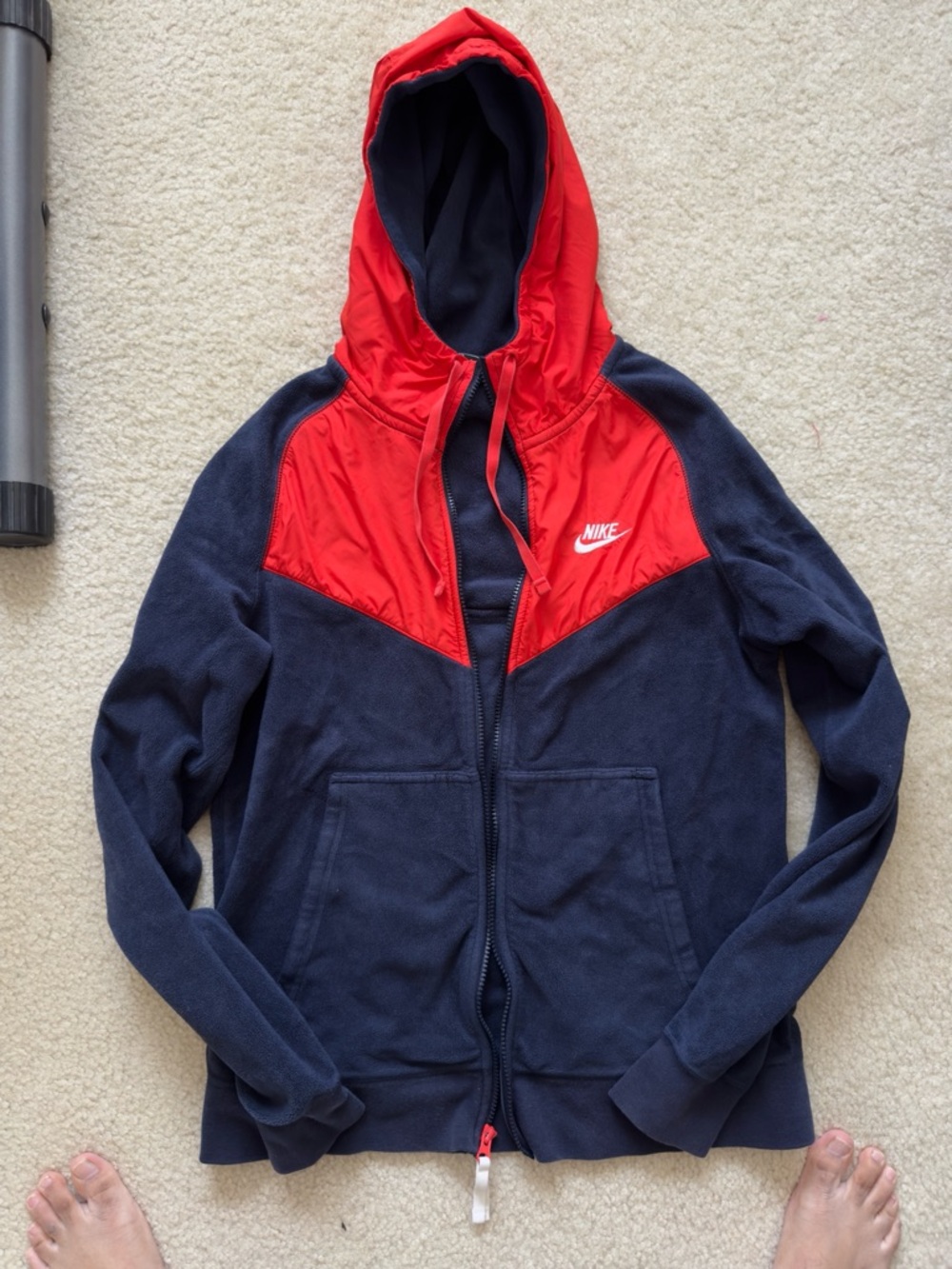 NIKE NSW MENS FLEECE FULL ZIP HOODY - MENS SMALL